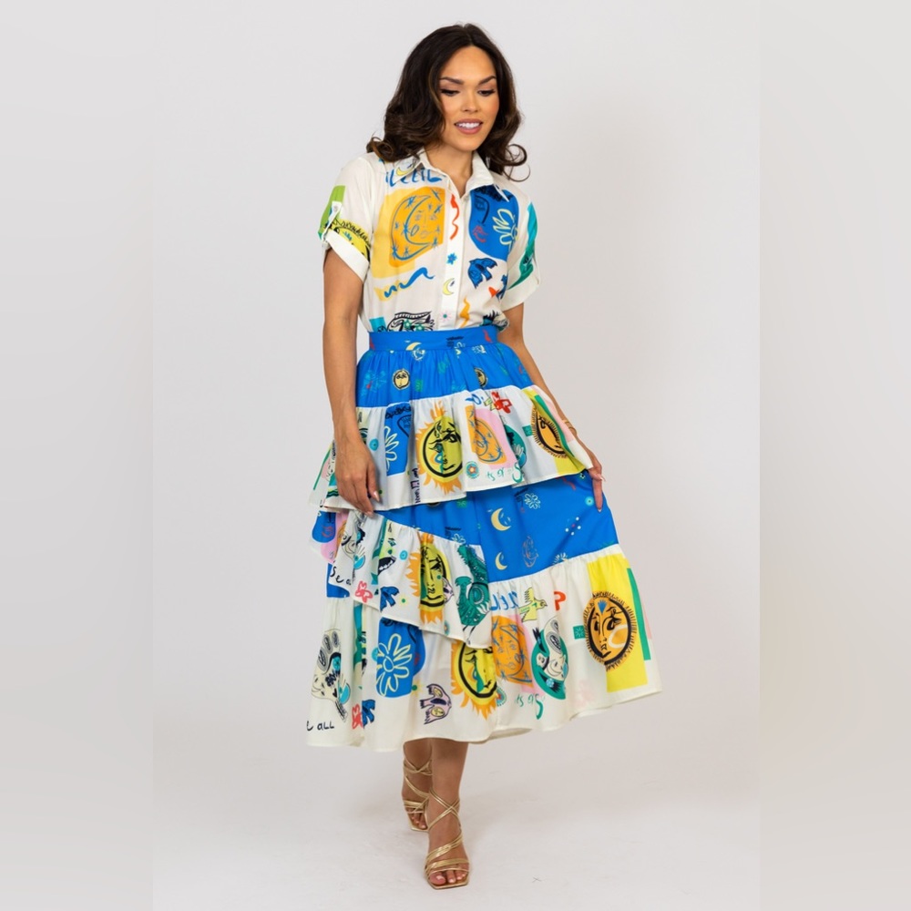 BEULAHSTYLE Graphic Soleil Two Piece Set